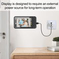 thumbnail image 4 of Wireless Video Doorbell with 4.5" IPS Display Screen, 720P HD 120° Wide Angle Door Bell Camera with Night Vision, 2-Way Intercom 1000mAh Battery Local Storage No WiFi No App for Home Security, 4 of 8