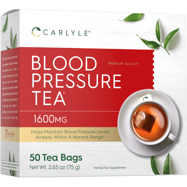 Blood Pressure Tea 50 Tea Bags with Hibiscus Flower Vegetarian