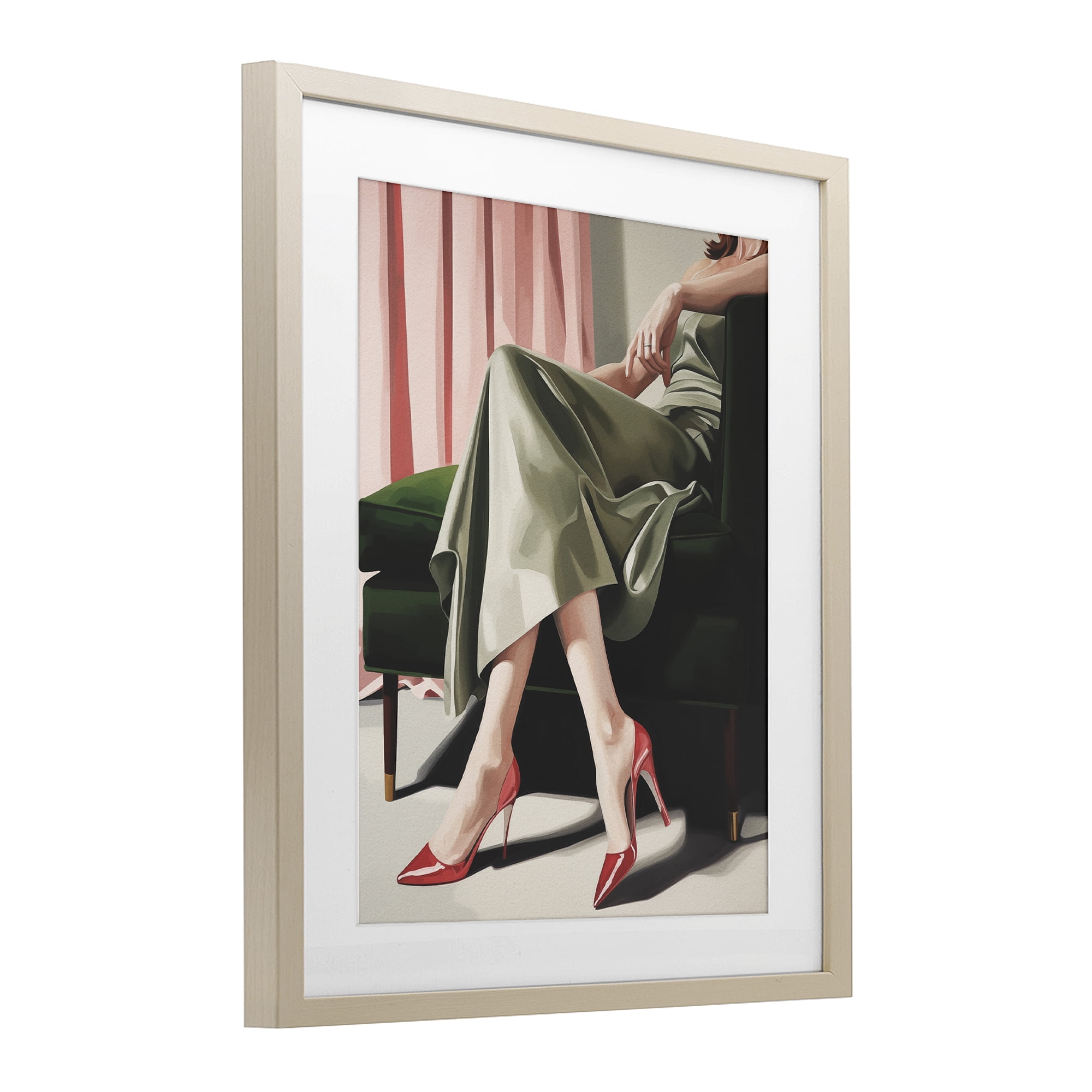 Stupell Industries Waiting For The Guests Birch Framed Print Under Glass, design by Andreas Magnusson