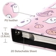 thumbnail image 3 of FORMRS 3 Ring Photo Album 4"x6" Self Adhesive Large Capacity PU Leather Cover, Pink Halloween, 3 of 8