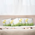 thumbnail image 7 of Ambesonne Floral Throw Pillow Cover 4 Pack, Daffodils with Grass, 20", Green Yellow, 7 of 7