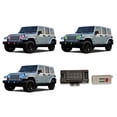 thumbnail image 2 of Flashtech RGB Multi Color LED Halo kit & RF for 07-17 Jeep Wrangler Headlight & Fog Lights, 2 of 11