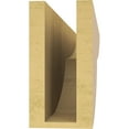 thumbnail image 4 of 4"W x 24"D x 8"H Thin Crestline Rough Cedar Woodgrain TimberThane Corbel, Primed Tan, 4 of 6