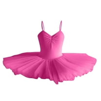 Ballet Leotards for Girls, Dance Outfit with Mesh Tutu Skirt, Ballerina Ballet Dress for Toddler Girls/Junior