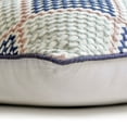 thumbnail image 2 of Pillow Case Zipper, Blue 24"x24" (60x60 cm) Throw Pillow Covers, Cotton Embroidery Throw Pillows For Couch, Geometric Pattern Contemporary Style - Diamond Dotty, 2 of 5