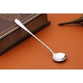 thumbnail image 4 of 10 Pack Magik Long Handle Stainless Steel Mixing Ice Cream Frozen Yogurt Coffee Spoon Set (Long Handle - Round), 4 of 9