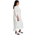 thumbnail image 2 of Vestido camisero Roman Fashion con olanes Tallas Extras 1062 Ivory blanco 40, 2 of 6