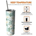 thumbnail image 5 of Daisy 20 Oz Skinny Tumbler with Lid and Straw - Insulated Water Bottle- Insulated Travel Coffee Mug, 5 of 5