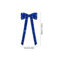 thumbnail image 3 of Christmas Glitter Double Ear Bow Ornaments Hanging Decorations for Tree Wreath and Garland, 3 of 6