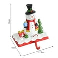 thumbnail image 6 of sunsanly Christmas Stocking Holder Resin Snowman Santa Claus Xmas Decor Holiday Home Party Decoration for Indoor Counter Window Fireplace, 6 of 8