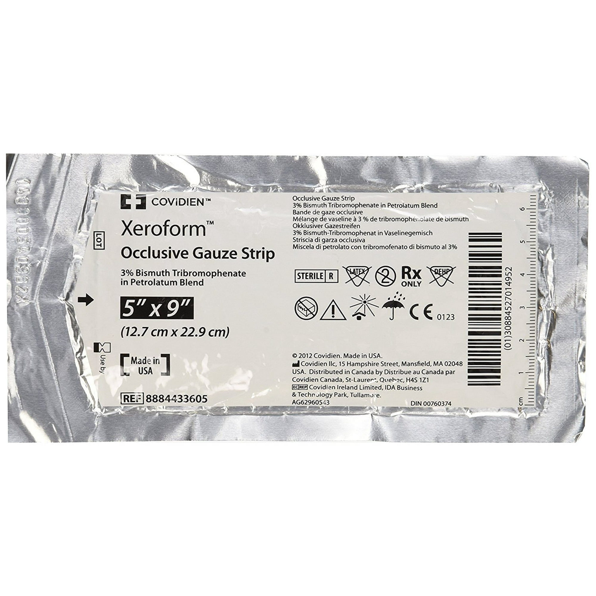 Xeroform Petrolatum Impregnated Dressing 5 x 9" Rectangle Gauze Ct