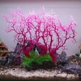 thumbnail image 5 of Unique Bargains 1 Pcs Colorful Coral Reef Decor Mini Faux Coral Decor for Aquarium Decorations Pink White 33.5x26.7cm, 5 of 7
