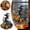 A, variant on Cififendec Halloween Bat Metal Wind Chime, 13.77", Vintage Golden Bat Bell Hanging Ornament for Window Suncatcher, Covered Porch Seasonal Decor