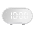 thumbnail image 1 of Reloj despertador digital LED con pantalla de 2, 12 y 24 horas y brillo ajustable para escritorio Blanco, 1 of 9
