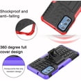 thumbnail image 5 of Case for Samsung Galaxy M52 5G, Tyre Pattern Design Hybrid TPU+PC Material Double Layer Protection Shockproof Cover with Kickstand Phone Case for Samsung Galaxy M52 5G XC Green, 5 of 12