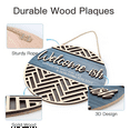 thumbnail image 2 of 3D Welcome Hanging Sign Plaque for Front Door Wall Decor, Funny Welcome-Ish Wooden Hanger, Rustic Minimalist Wood,1 * Decorations,As Shown, 2 of 4