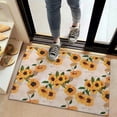 thumbnail image 2 of Beige Sunflower Letter Pattern Door Rugs,Washable Non Slip Door Mats Indoor,Decorative Door Mats,Entry Mat Indoor for Entrance,Bedroom,Kitchen,Bathroom,20"x32", 2 of 6