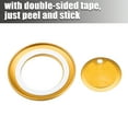 thumbnail image 6 of Unique Bargains Engine Start Stop Button Cover Kit Push Start Button Trim Sticker for Ford Explorer 2020-2022 for Ford Explorer Hybrid 2020-2021 Aluminum Alloy Gold Tone, 6 of 7
