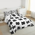 thumbnail image 3 of Castle Fairy Kids Children Black Cat Twin Comforter Sets,Gothic Animal Bedding Set, 3 of 8