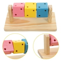 Baluue Rat Toy Wood Hamster Platform 1Set