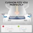 thumbnail image 5 of GTRACING Ergonomic Executive Cozy Fabric Gaming Office Chair with Footrest, Light Blue&White, 5 of 8