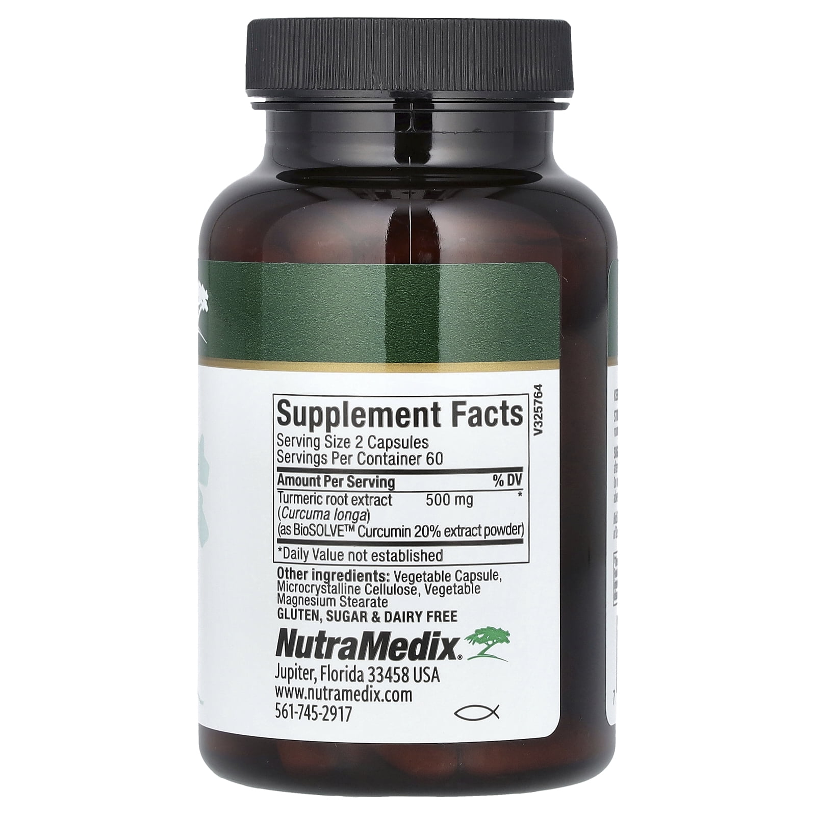 NutraMedix Curcumin From Turmeric, 500 mg, 120 Vegetarian Capsules (250 mg per Capsule)