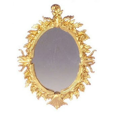 Dollhouse Oval Antique Mirror Gold