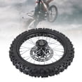 thumbnail image 1 of Front 14 Inch Dirt Bike Front Wheel Assembly 60/100-14 2.5-14 Tire Inner Tube 12mm Rim Axle with Brake Rotor for 125 140 150 160mL Off Road Motorcycles, 1 of 7