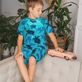 thumbnail image 3 of Balery World Turtle Day Conjunto de Pijama Infantil de Manga Corta con Estampado – Ropa de Dormir de Algodón Suave-3X-Large, 3 of 5