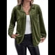 thumbnail image 2 of Cárdigan de Terciopelo de Larga de Invierno para Mujer, Blusa Informal con Botones, Blusas para Mujer Rojo L, 2 of 9