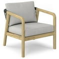 thumbnail image 7 of Simpli Home Palmetto Solid Acacia Wood Outdoor Conversation Chair (Set Of 2) In Stone Grey, 7 of 7