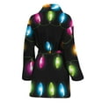 thumbnail image 2 of Colorful Christmas Lights Women Bathrobe One Size Univeral Fits, Jesus Christian Fashion Lightweight Plush Fleece Long Robe For Women, 2 of 3