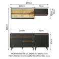 thumbnail image 3 of Cocina Integral Completa Modular Madesa Reims 190cm Negro 04, 3 of 10