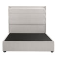 thumbnail image 1 of Base Cama Matrimonial + Cabecera Wing Dicasa Crema, 1 of 10
