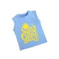 thumbnail image 3 of Toddler Baby Boys Sun's Out Out Summer Clothes Tank Top Letter Print Sleeveless Tee Vest Tops T Shirt, 3 of 8