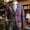 #367-Multicolor, variant on Ceisia Men's Carnival Print Corduroy Blazer Jacket Single Breasted Pocket Casual Party Dress Coat Multicolor L Gifts