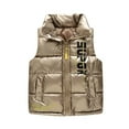 thumbnail image 4 of Esaierr Baby Toddler Kids Winter Down Vest Jacket Boys Girls Thickened Stand-Up Collar Sleeveless Jacket Coat Waterproof Lightweight Waistcoat Outerwear Coat 2-10Y, 4 of 6