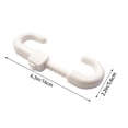 thumbnail image 3 of Under 10 Fixing Clip A Lock Child Proof Sliding Locks Suitable for Knobs & DShaped Cabinet Door Handles White, 3 of 9