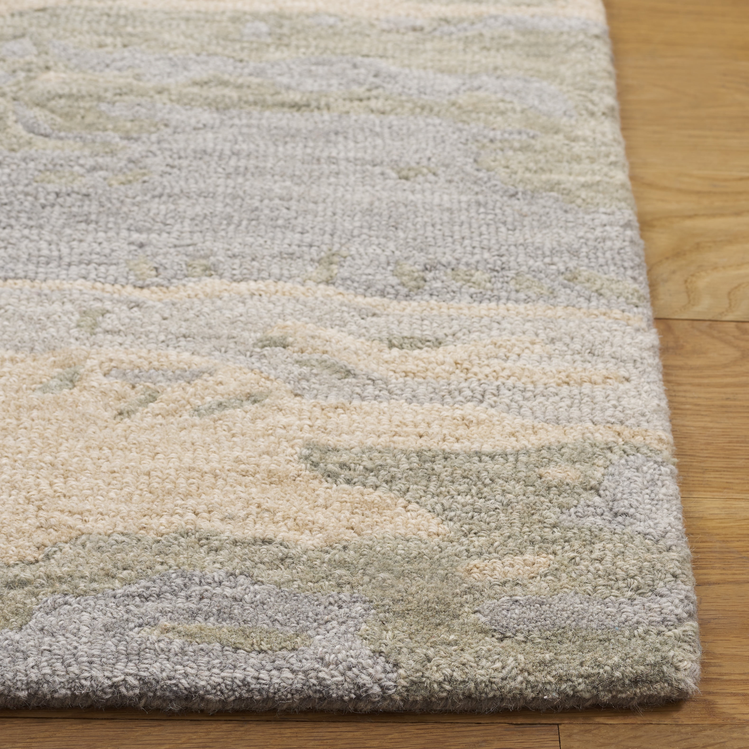 SAFAVIEH Metro Jessy Camouflage Runner Rug, Blue/Ivory, 2'3" x 9'