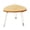 Brown, variant on Homenest Foldable Small Round Side Table, 2-Tier Wooden Folding Accent Table with Metal Wire Legs, Space Saving Portable Coffee Table for Living Room, Bedroom, Balcony
