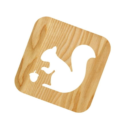 

3 D Wooden Night Light Squirrel Night Light Night Lamp for Bedroom Night Light Corner Magnets for Welding LED Lights