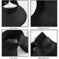 thumbnail image 4 of Straw Hats for Women UPF 50+ Visors Foldable Wide Brim Sun Hat Women Summer Beach Hat, 4 of 5