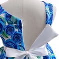 thumbnail image 4 of Wavsuf Flower Girls Dress Printed Blue Princess Dress Size 2-3 Years, 4 of 7