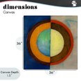 thumbnail image 4 of Stupell Industries Modern Bright Vertical Circle Symmetry Canvas Art, 36 x 36, by Matthew Finger, 4 of 8