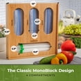 thumbnail image 3 of Organizador de bolsas de almacenamiento de bambú Woodenhouse para cajón de cocina, 3 of 8
