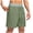 Army Green, variant on WIZUTIZ Mens Running Shorts with Zipper Pockets 5" Lightweight Basketball Gym Workout Shorts Athletic