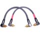 thumbnail image 1 of CESS-137-1f ​​Puentes de preamplificador RCA de ángulo recto Cable de conexión macho a macho Paquete de 2 (1 pie), 1 of 4