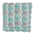 thumbnail image 5 of Fennco Styles Romantic 3D Rose Textured Decorative Throw Pillow 17 x 17 Inch, 5 of 6