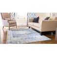 thumbnail image 3 of Unique Loom Asheville Collection Area Rug - Rockwell (8' x 10' Rectangle Navy Blue/Gray), 3 of 11