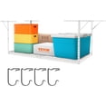 thumbnail image 1 of VEVOR Porte-Bagages de Garage Aérien, 48 X 96 Pouces Porte-Bagages de Garage Plafond, Robustes Réglables à Froid Laminés Racks en Acier pour Garage Stockage, Organisation, 600 lbs Capacité de Charge, 22''-40", Blanc, 1 of 9